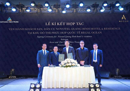 Đất Xanh Miền Trung ký kết với Accor vận hành Novotel Quang Binh Hotel & Residence