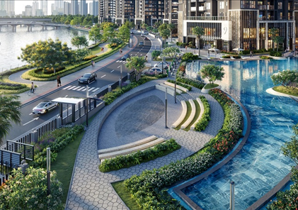 Khu căn hộ compound ven sông, sản phẩm khan hiếm của bất động sản hạng sang