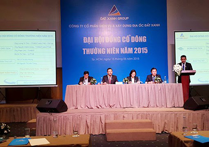 Dat Xanh Group held annual shareholders general meeting 2015