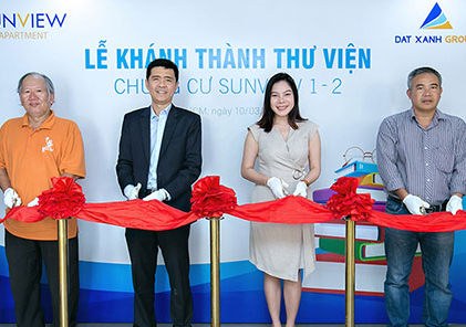 Tập đoàn Đất Xanh khánh thành cụm thư viện tại Khu căn hộ Sunview 1 &2, Sunview Town và Luxcity