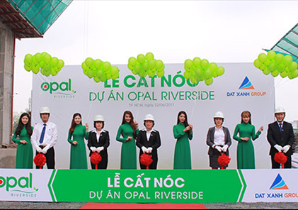 Opal Riverside cất nóc sớm sau hơn một năm thi công