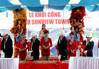 Tập đoàn Đất Xanh khởi công xây dựng cầu Sunview Town