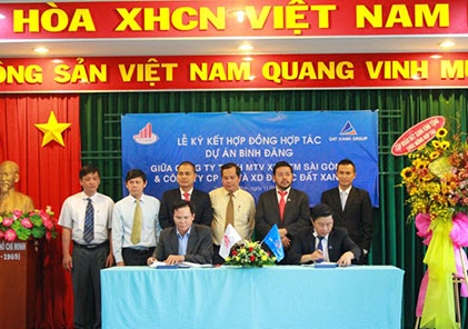 Dat Xanh and Saigon 5 signed cooperation in new project investment