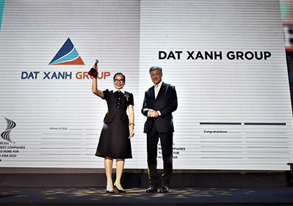 Tập đoàn Đất Xanh được vinh danh “Doanh nghiệp có môi trường làm việc tốt nhất châu Á năm 2020 tại Việt Nam”
