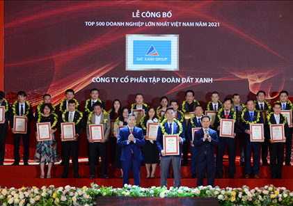 Đất Xanh tiếp tục được vinh danh trong Top 500 Doanh nghiệp lớn nhất Việt Nam